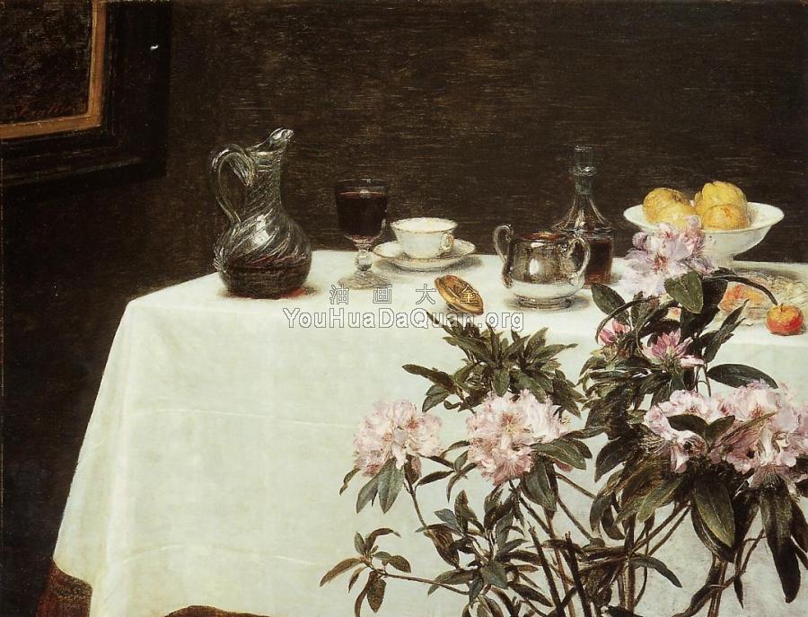 Still Life Corner of a Table - 亨利·方丹·拉图尔